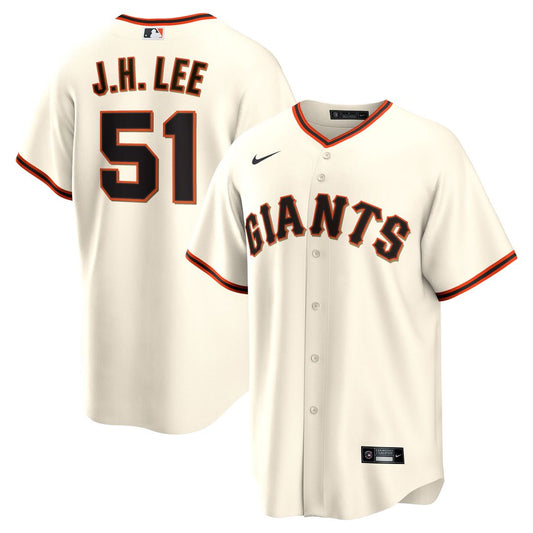 San Francisco Giants Jung Hoo Lee Nike Home Replica Player Jersey - Cream