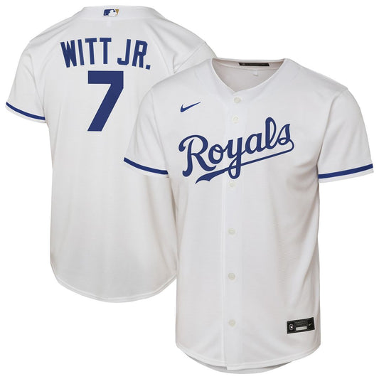 Kansas City Royals Bobby Witt Jr. Nike Youth Home Replica Player Jersey - White