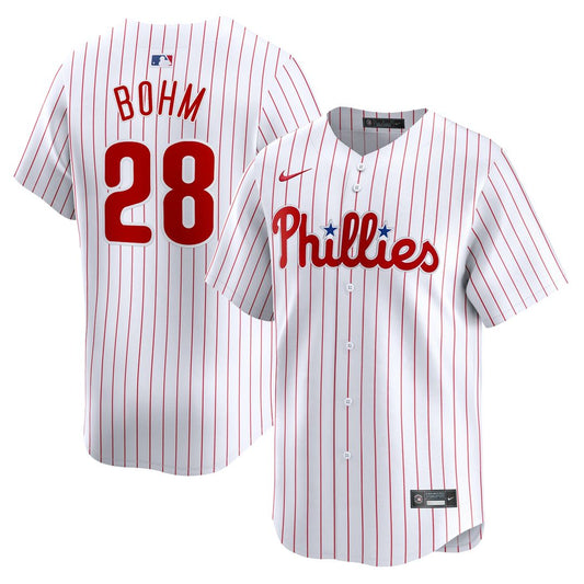 Philadelphia Phillies Alec Bohm Nike Home Limited Player Jersey - White