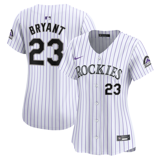Colorado Rockies Kris Bryant Nike Women's Home Limited Player Jersey - White