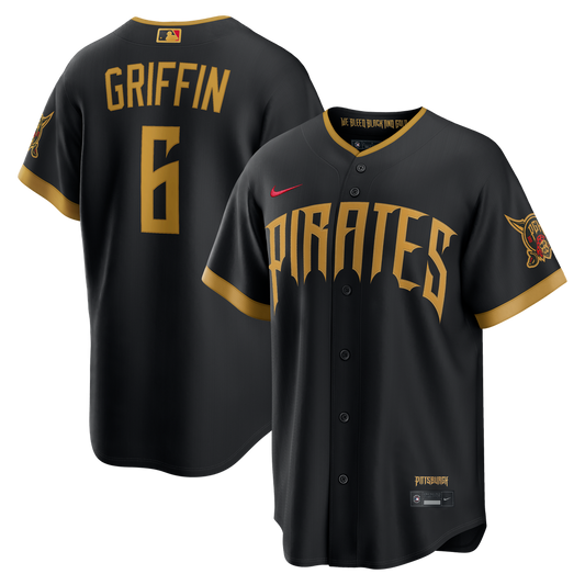 Pittsburgh Pirates Konnor Griffin Nike 2026 City Connect Stadium Jersey - Black