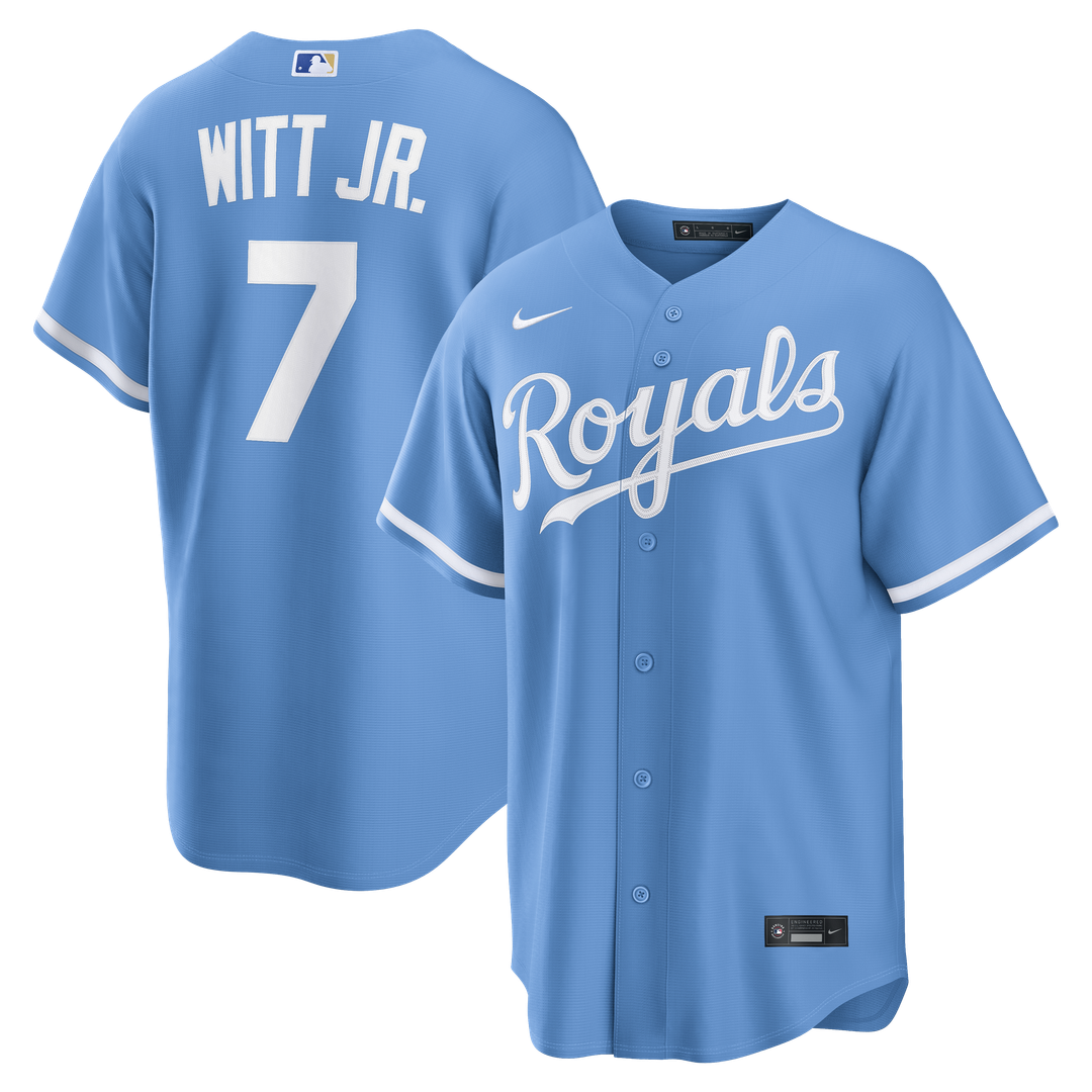 Kansas City Royals Bobby Witt Jr. Nike Road Replica Jersey - Gray
