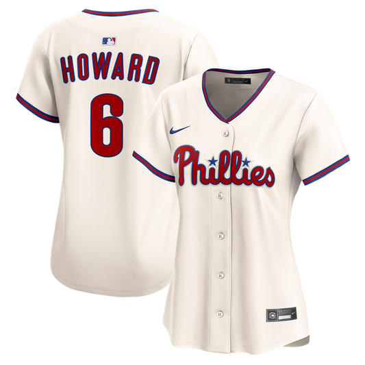 Philadelphia Phillies Ryan Howard Nike Women's Alternate 2 Limited Jersey – Cream
