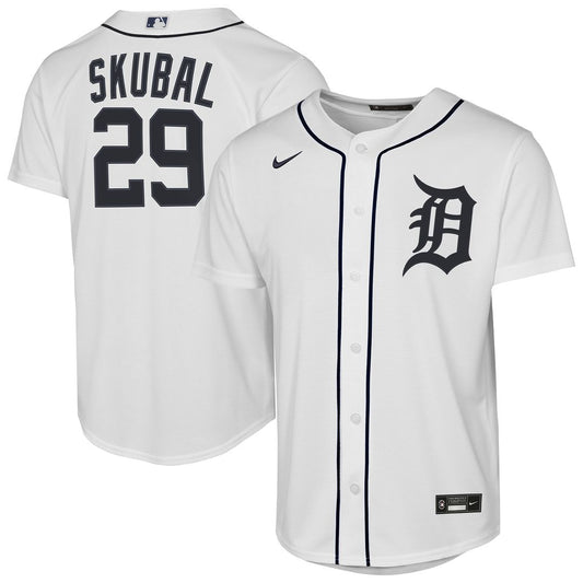 Detroit Tigers Tarik Skubal Nike Youth Home Replica Player Jersey - White