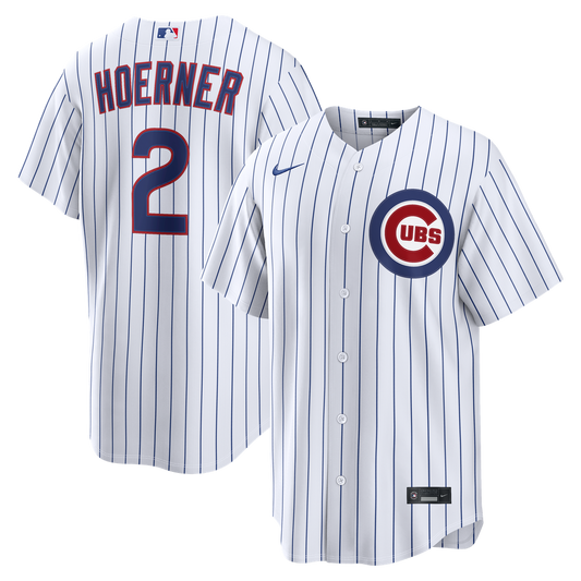 Chicago Cubs Nico Hoerner Nike Home Replica Jersey - White