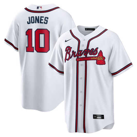 Atlanta Braves Chipper Jones Nike Home Retired Player Replica Jersey - White