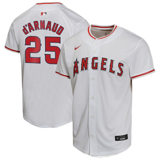 Los Angeles Angels Travis d'Arnaud Nike Youth Home Game Player Jersey - White