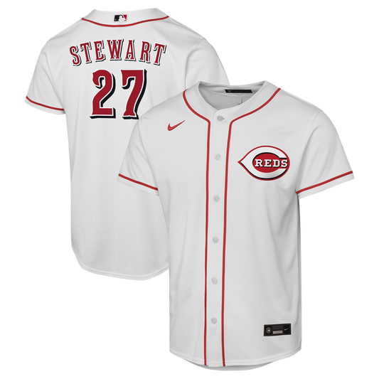Cincinnati Reds Sal Stewart Nike Youth Home Replica Player Jersey - White