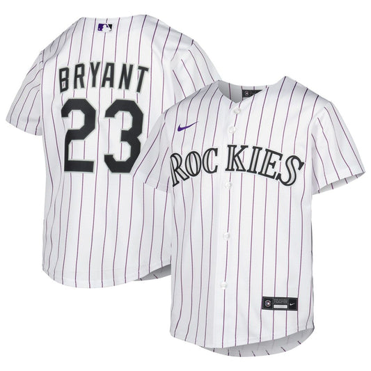 Colorado Rockies Kris Bryant Nike Youth Alternate Replica Player Jersey - White