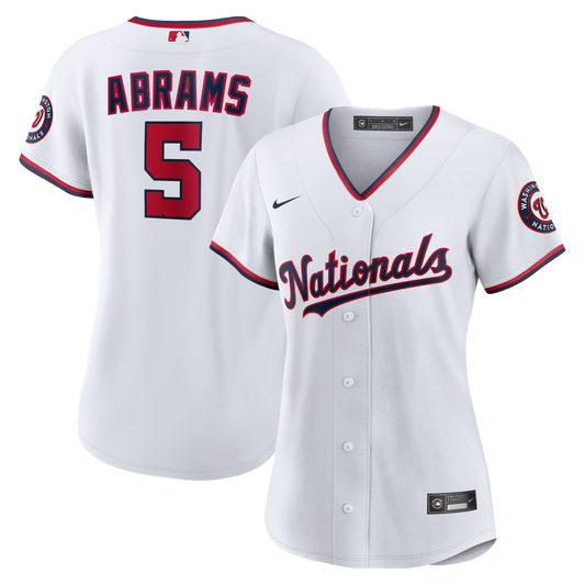 Washington Nationals CJ Abrams Nike Women's Home Replica Player Jersey - White