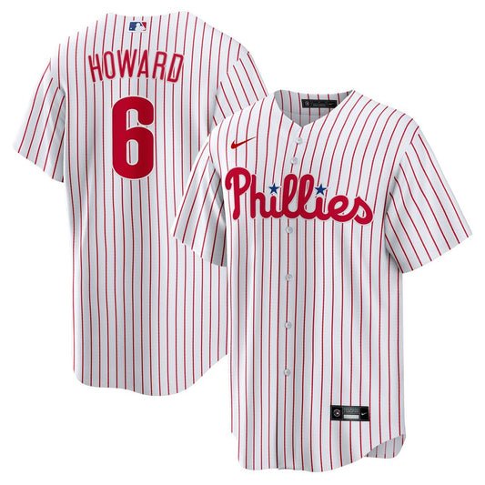Philadelphia Phillies Ryan Howard Nike Replica Player Jersey - White