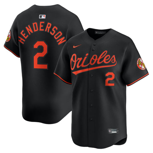 Baltimore Orioles Gunnar Henderson Nike Alternate Limited Player Jersey - Black