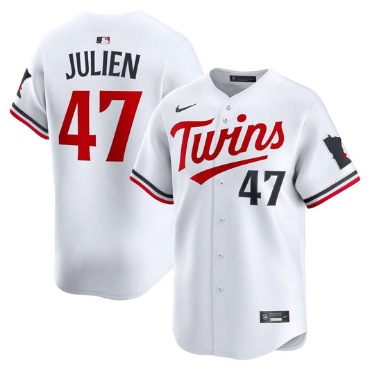 Minnesota Twins Edouard Julien Nike Home Limited Player Jersey - White