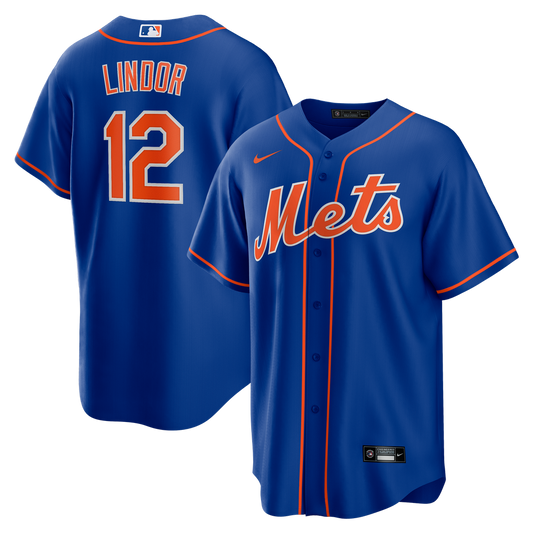 New York Mets Francisco Lindor Nike Alternate Replica Player Jersey - Royal