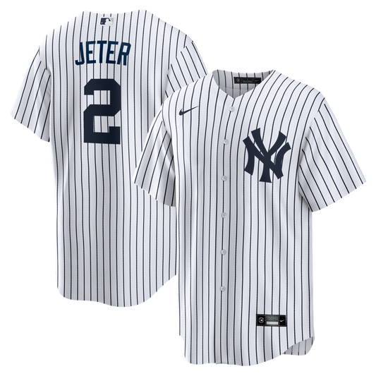 New York Yankees Derek Jeter Nike Home Retired Player Replica Jersey - White